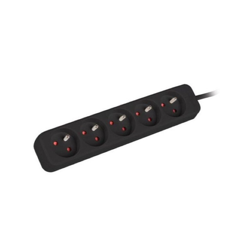 Lanberg UPS 5 gniazd 1m Czarny