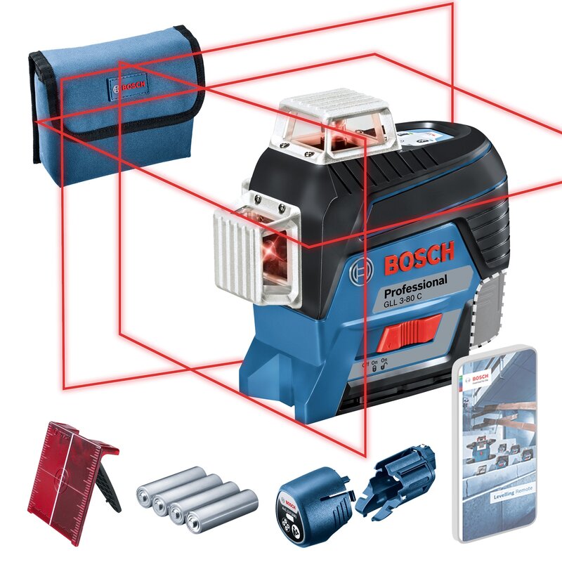 Laser liniowy BOSCH Professional GLL 3-80 C 0601063R00