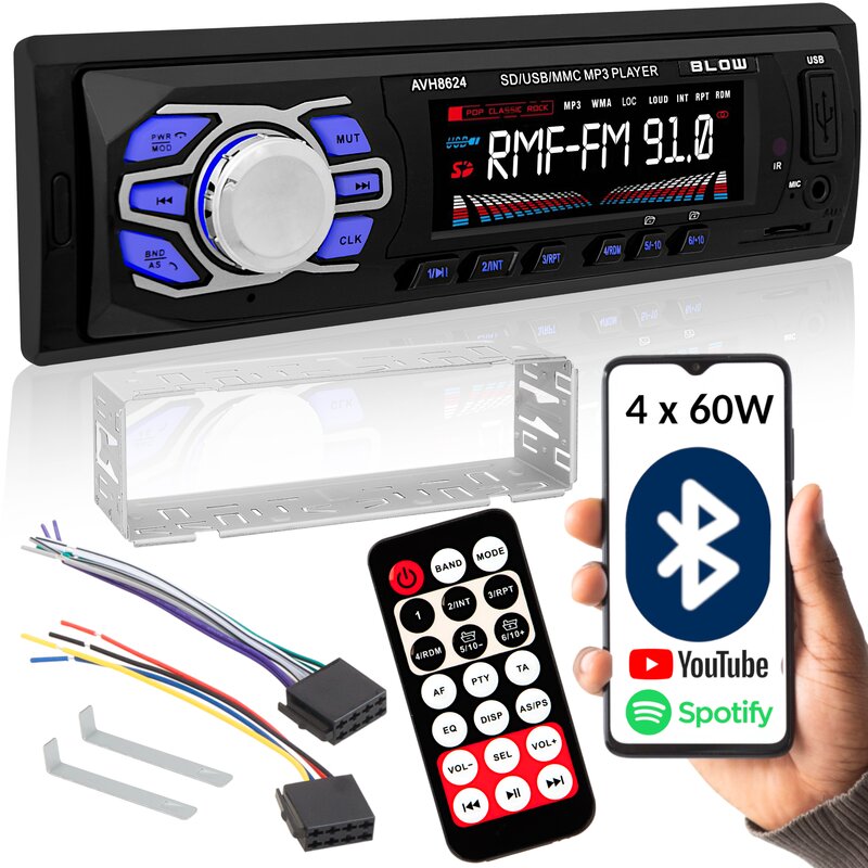 Radio BLOW AVH-8624 MP3/USB/SD/MMC/BT