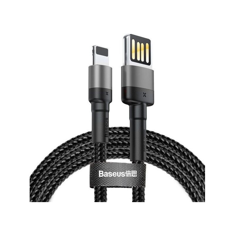 Kabel USB - Lightning BASEUS Cafule 2 m Czarno-szary
