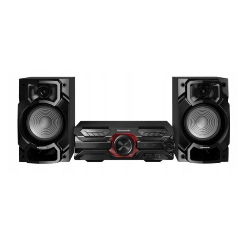 Wieża PANASONIC SC-AKX320E-K Czarna, Odtw.CD, Bluetooth, D.Bass Beat, AirQuake BASS, Super woofer 16cm, MAX Juke