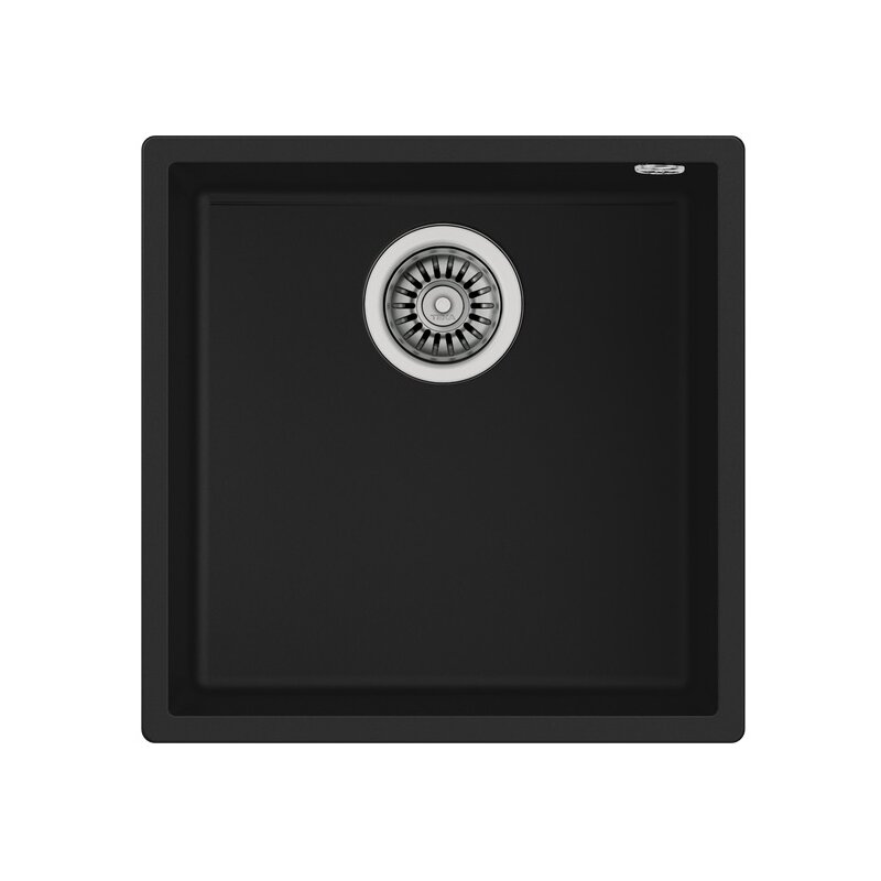 Zlewozmywak jednokomorowy TEKA Square 40.40 TG 115230025 Czarny 44x44