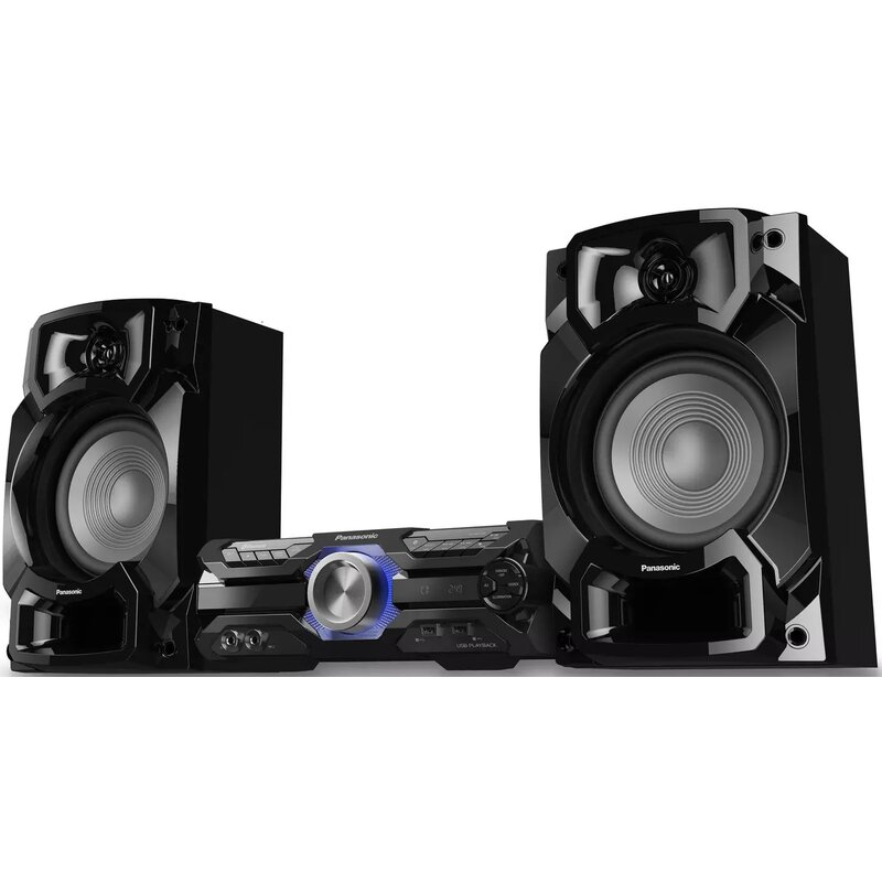 Wieża PANASONIC SC-AKX520E-K Czarna, Odtw.CD, Bluetooth, D.Bass Beat, AirQuake BASS, Super woofer 20cm, MAX Juke