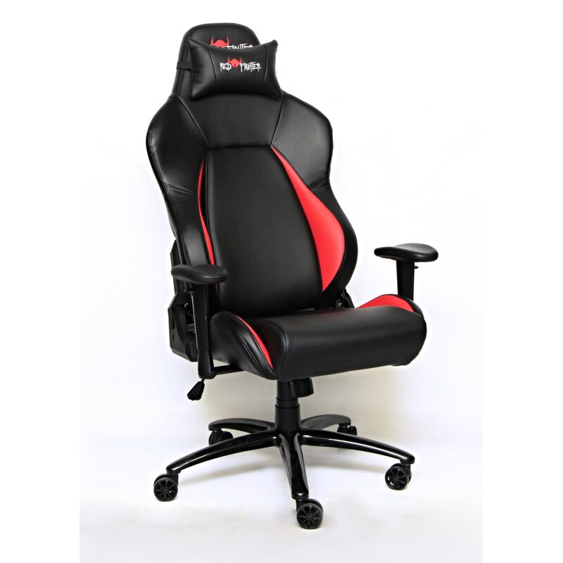 Fotel gamingowy E-BLUE Red Fighter C2 Czarno-czerwony