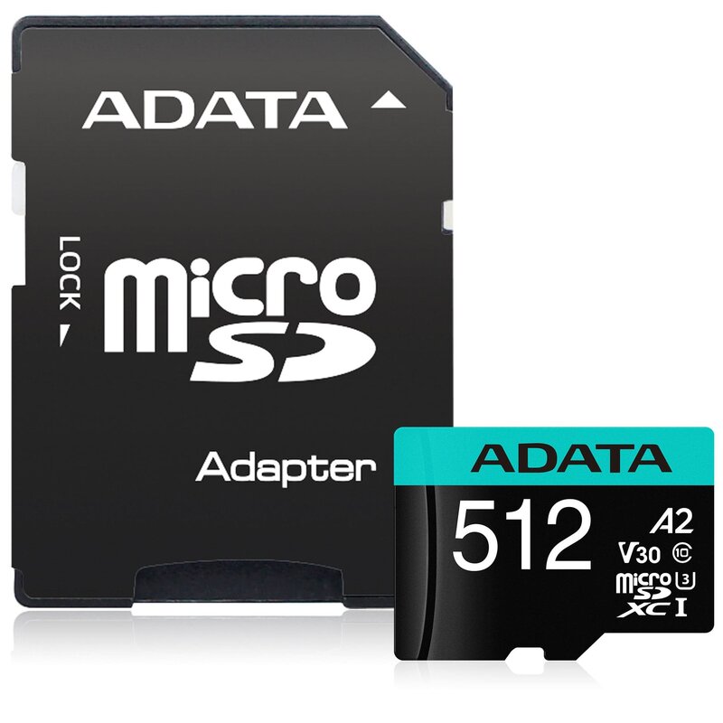 Adata Karta pamięci microSD Premier Pro 512 GB UHS1 U3 V30 A2 + adapter