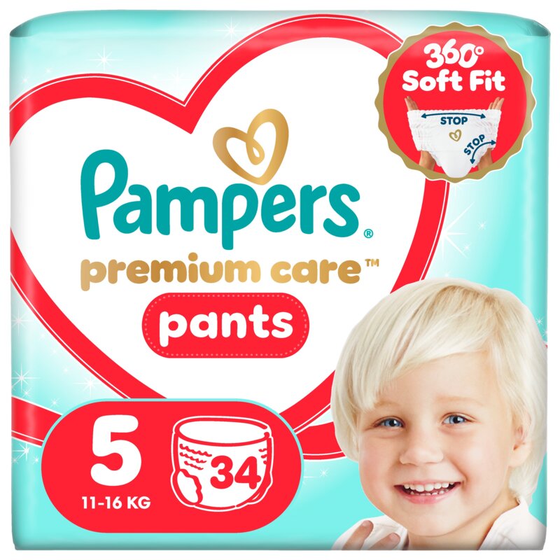 Pieluchomajtki PAMPERS Premium Care Pants 5 (34 szt.)