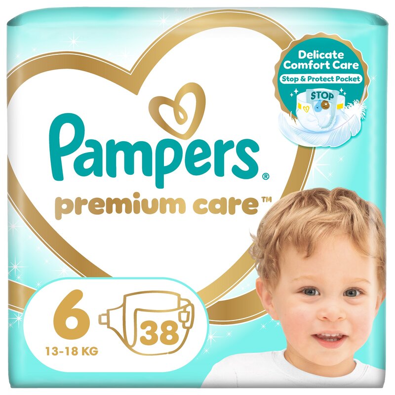 Pieluchy PAMPERS Premium Care 6 (38 szt.)