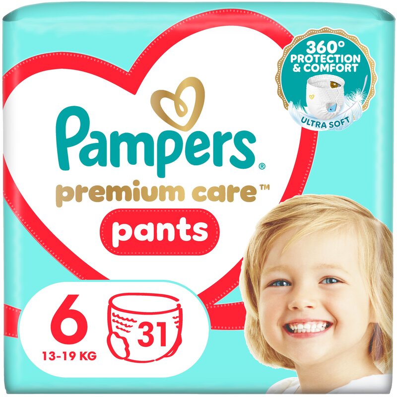 Pieluchomajtki PAMPERS Premium Care Pants 6 (31 szt.)