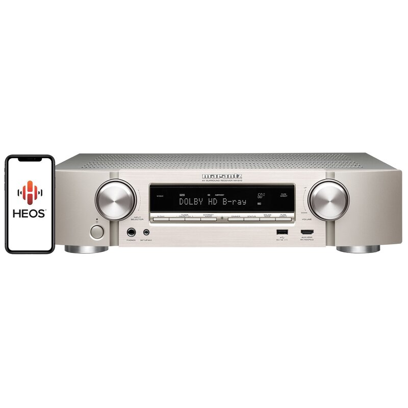 Marantz NR1510 5.2-kanałowy Wi-Fi Bluetooth AirPlay Srebrno-złoty
