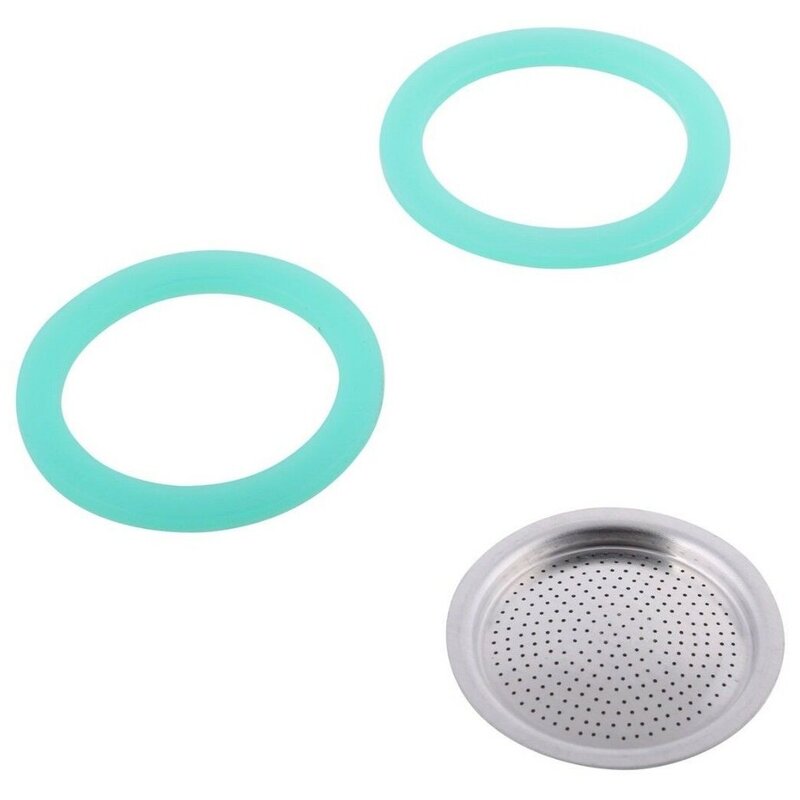 Uszczelki GAT Silicone + Sitko 9/10 TZ (2 sztuki) Turkusowy