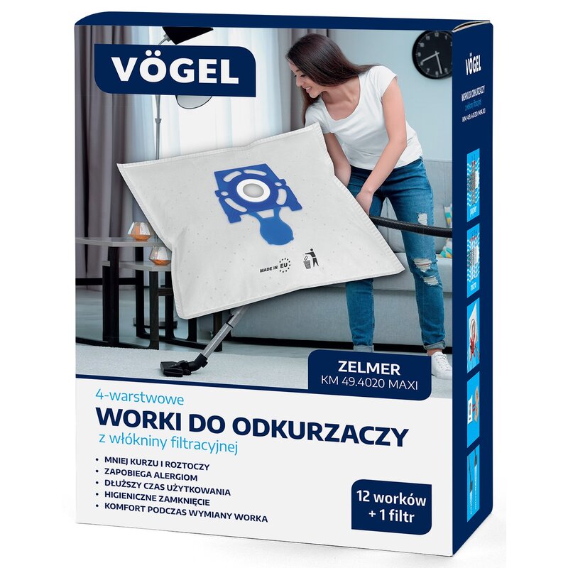 Worek do odkurzacza VÖGEL KM 49.4020 (12 sztuk)