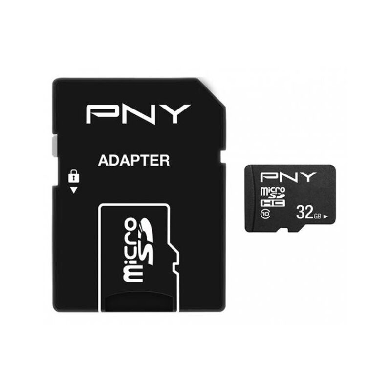 PNY Karta pamięci MicroSDHC 32GB P-SDU32G10PPL-GE