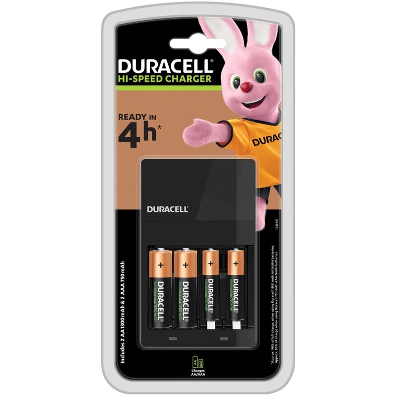 Duracell Ładowarka CEF14 + 2xAA/LR6 + 2xAAA/LR3