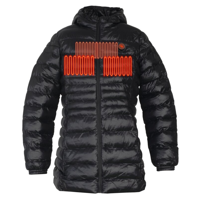 Podgrzewana kurtka GLOVII GTFBM (rozmiar M) Czarny