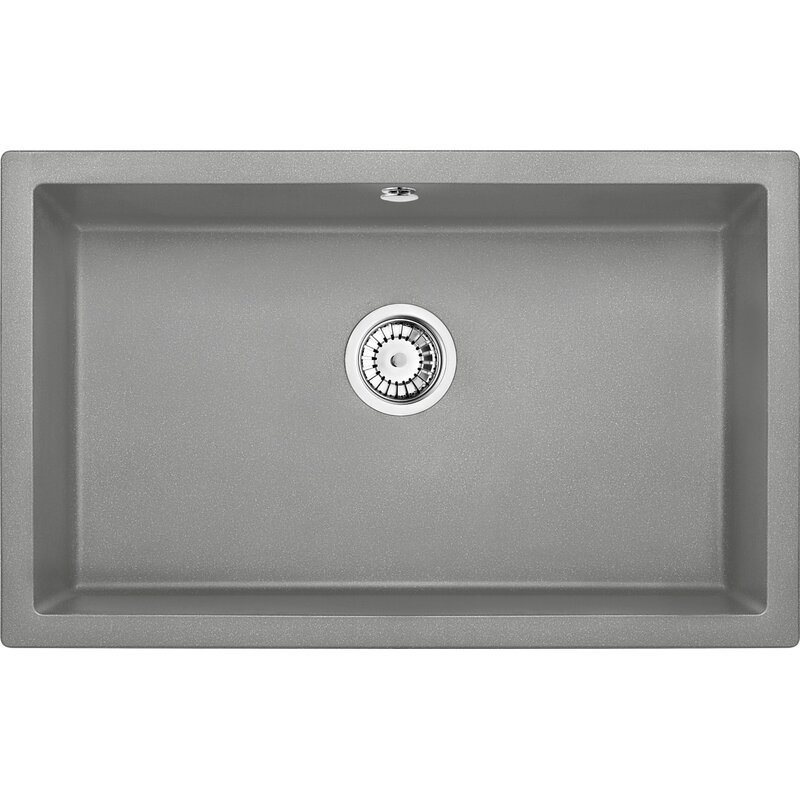 Zlewozmywak jednokomorowy DEANTE Corda ZQA S10D Szary metalik 50x80