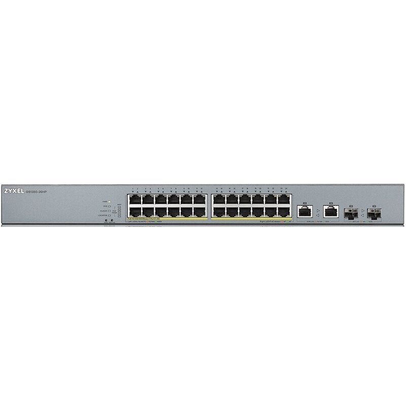 Switch ZYXEL GS1350-26HP-EU0101F Gigabit Ethernet, 28 portów, Funkcja PoE, Zarządzalny