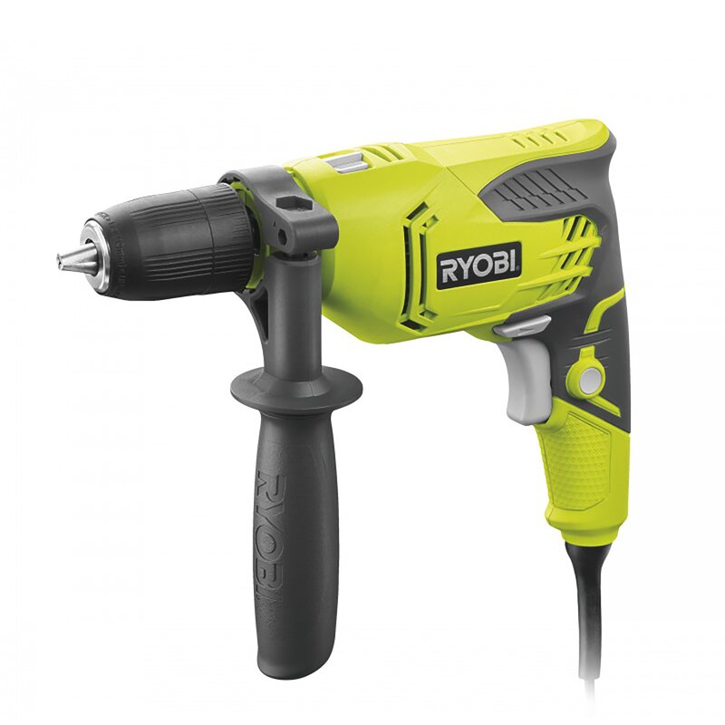 Wiertarka udarowa RYOBI RPD500-G sieciowa 500W + dodatkowy uchwyt + ogranicznik