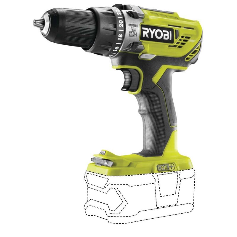 Wiertarko-wkrętarka RYOBI R18PD3-0 SOOLO