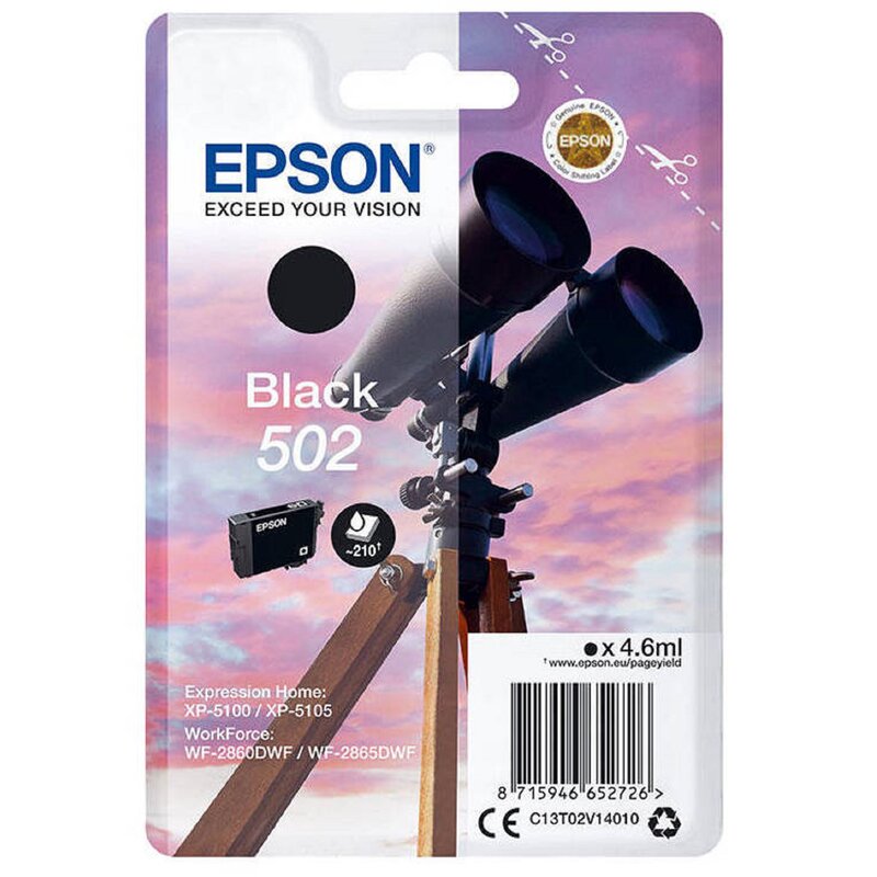 Wkład atramentowy EPSON 502 Czarny