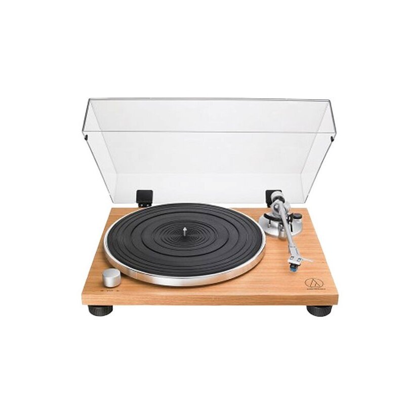 Gramofon AUDIO-TECHNICA AT-LPW30TK Brązowy, Manualny, Napęd paskowy, Pokrywa w zestawie, Prędkość odtw. 33 1/3,45 obr./min