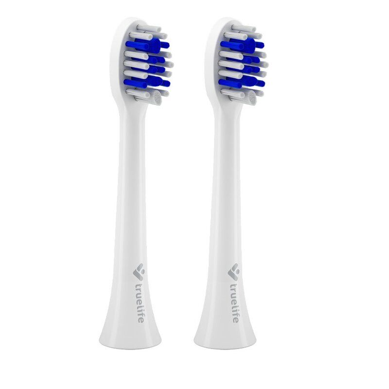 Oryginalna końcówka szczoteczki TRUELIFE SonicBrush Compact Biało-niebieski (2 szt.) (Wybielanie zębów)