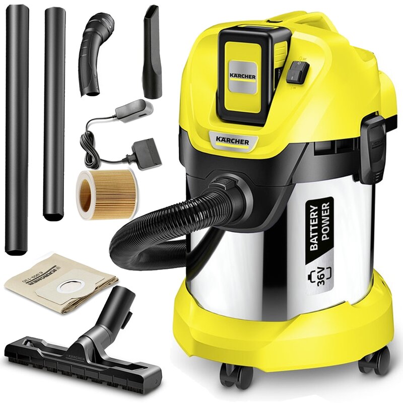 Odkurzacz warsztatowy KARCHER WD 3 Battery Premium Set 1.629-951.0