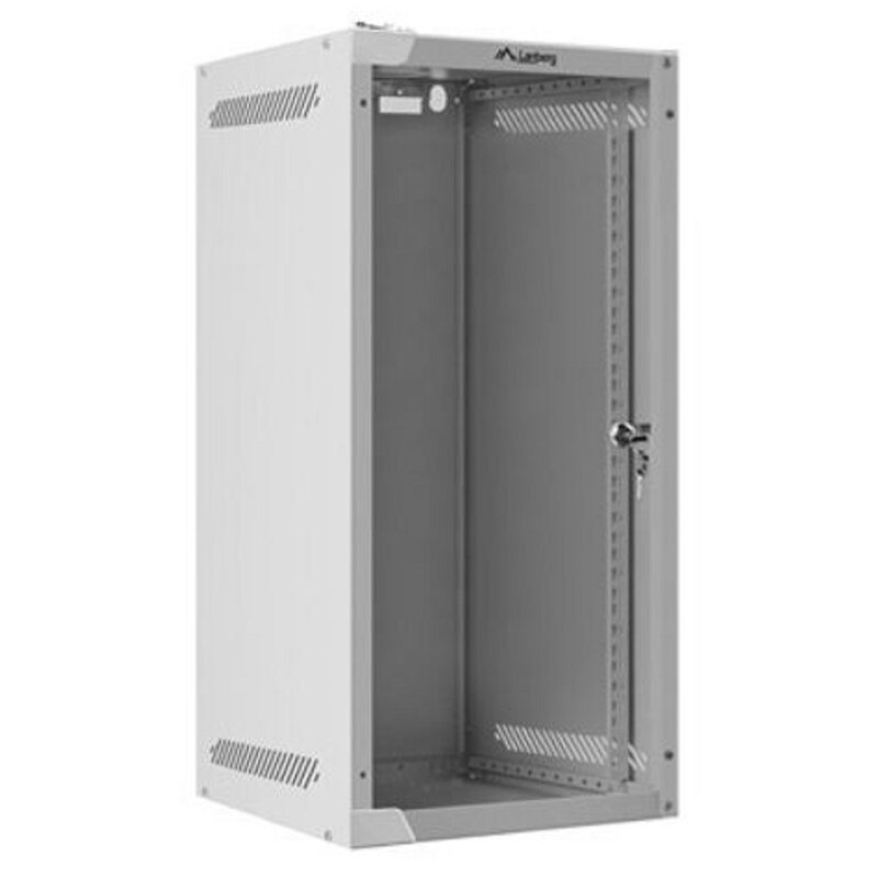 Szafa RACK LANBERG 10" 12U WF10-2312-10S 280 x 310 mm, Wisząca Szary