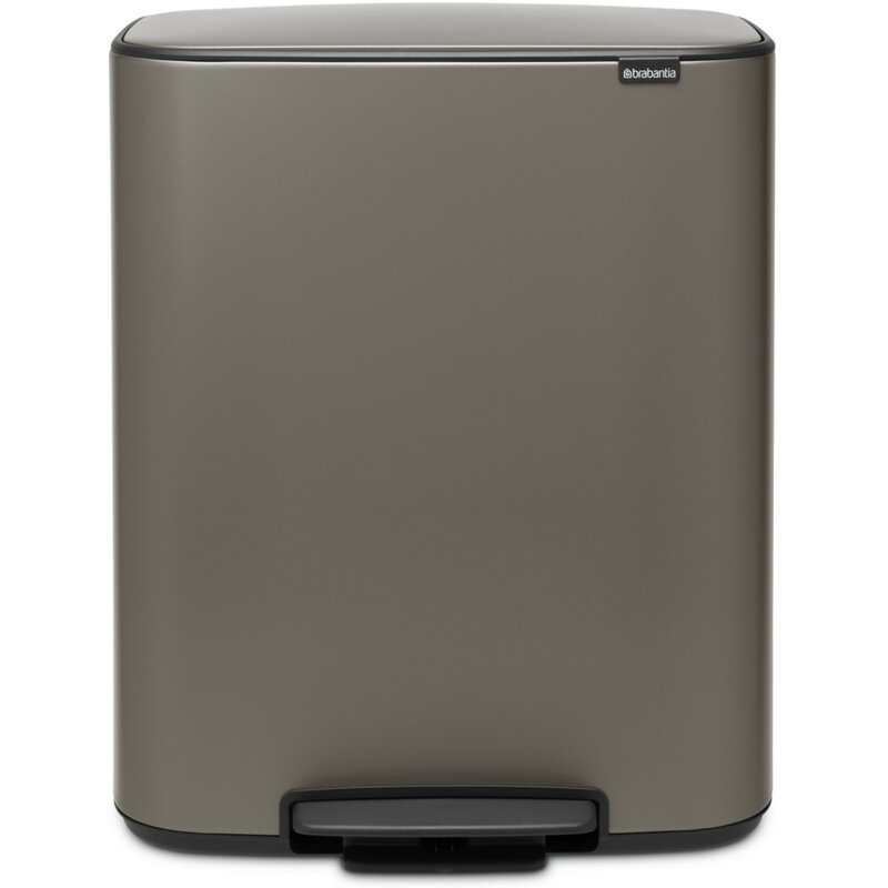 Kosz na śmieci BRABANTIA 21154 Bo Pedal Bin 60L Platynowy