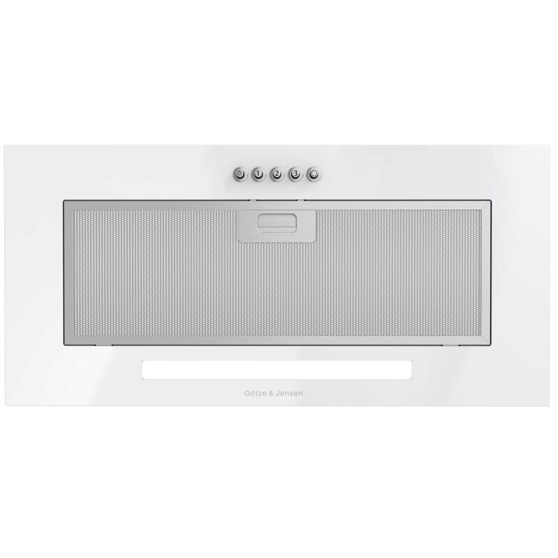 Okap GÖTZE & JENSEN BH200WM Białe szkło 305m3/h 61dB klasa C Włącznik i wyłącznik oświetlenia