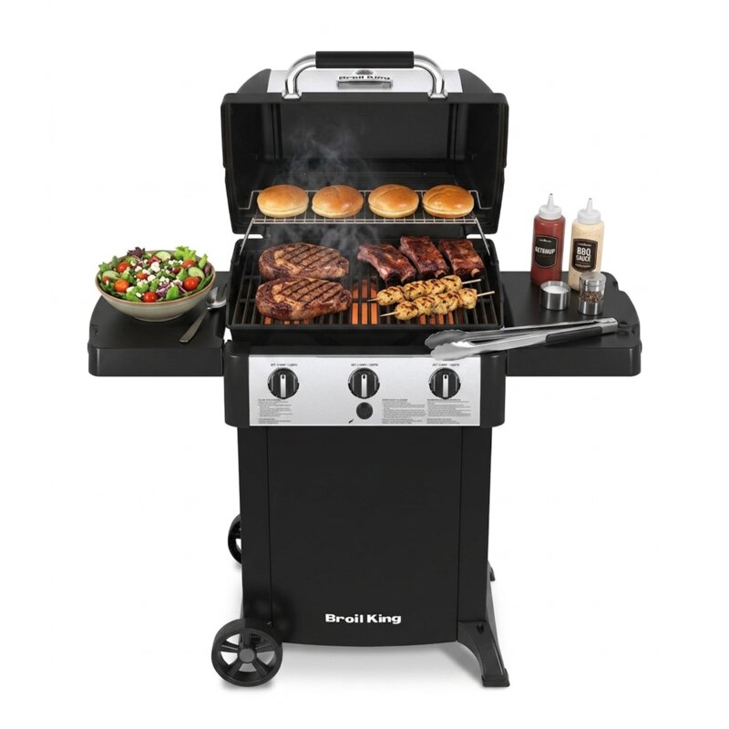 Grill ogrodowy gazowy BROIL KING GEM 310 6.9 kW 53 x 34 / 46.5 x 18.5 cm