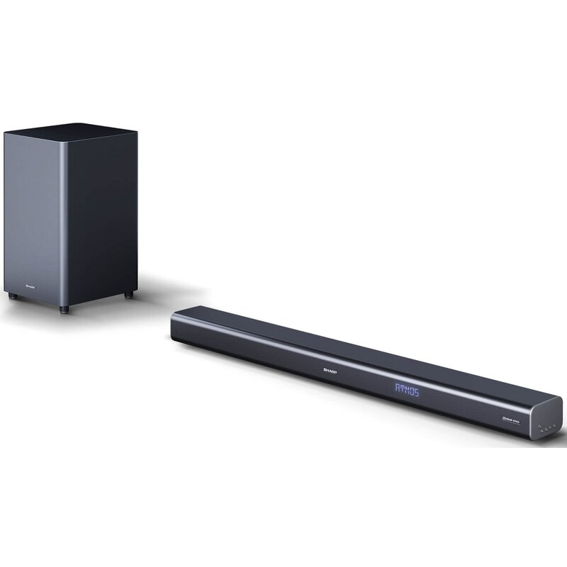 Soundbar SHARP HT-SBW460 Czarny 3.1-kanałowy, Bezprzewodowy Subwoofer, 4K, Dolby Atmos, HDMI eARC, Bluetooth
