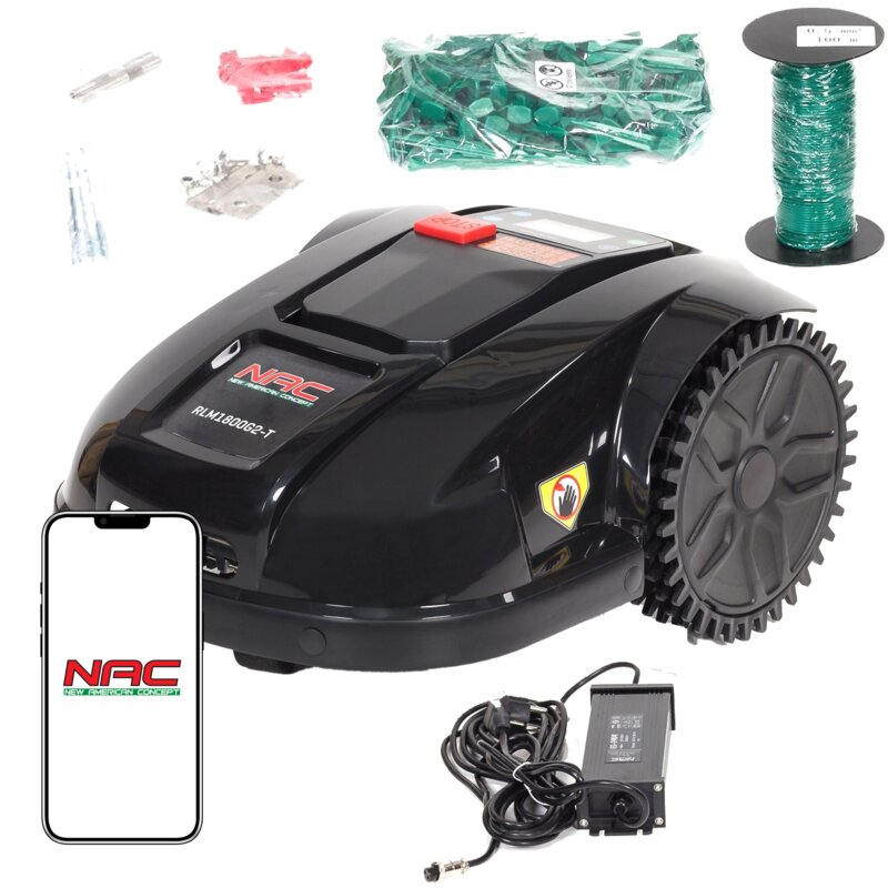 Robot koszący NAC RLM1800G2-T sterowanie Wi-Fi