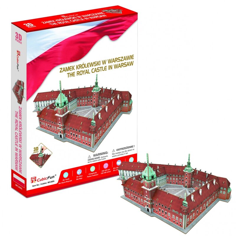Puzzle DANTE Cubic Fun Zamek Królewski w Warszawie 3D