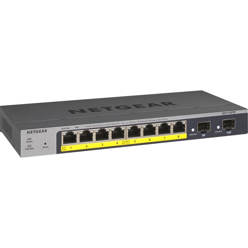 Netgear 10p GS110TP (8x10/100/1000Mbit 2xSFP PoE)
