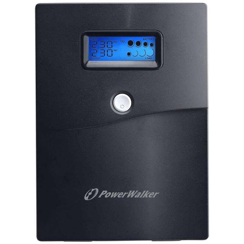 PowerWalker Zasilacz Line-Interactive 3000VA SCL 4xSchuko, RJ11/RJ45 IN/OUT, USB, LCD