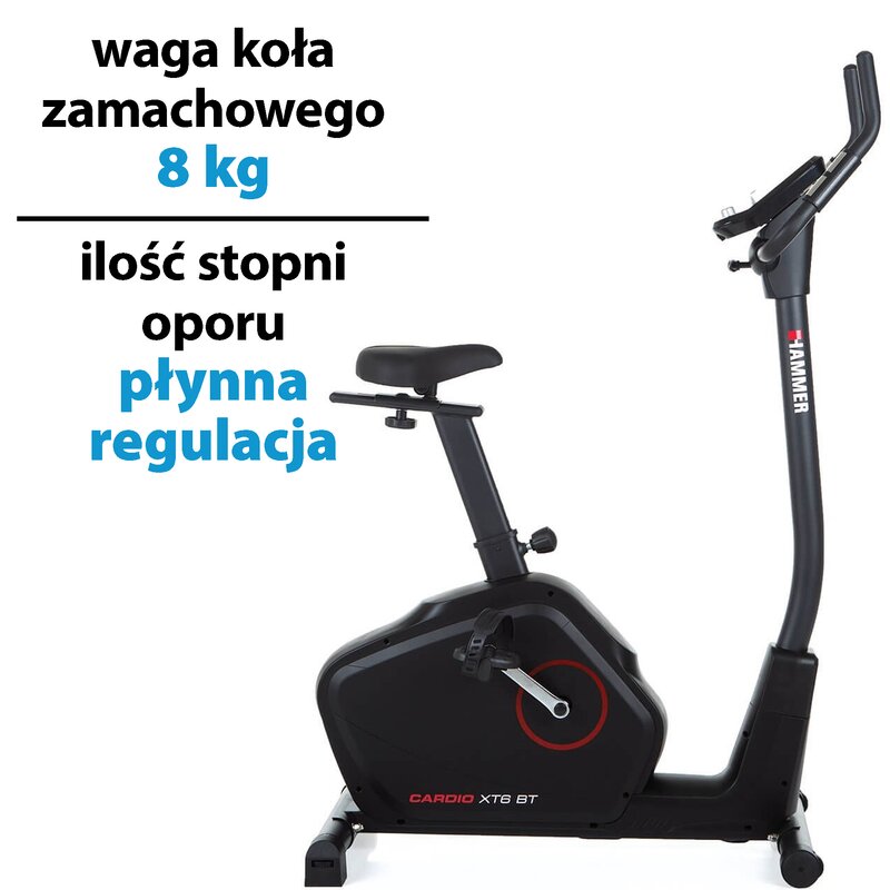 Rower magnetyczny HAMMER Cardio XT6 BT