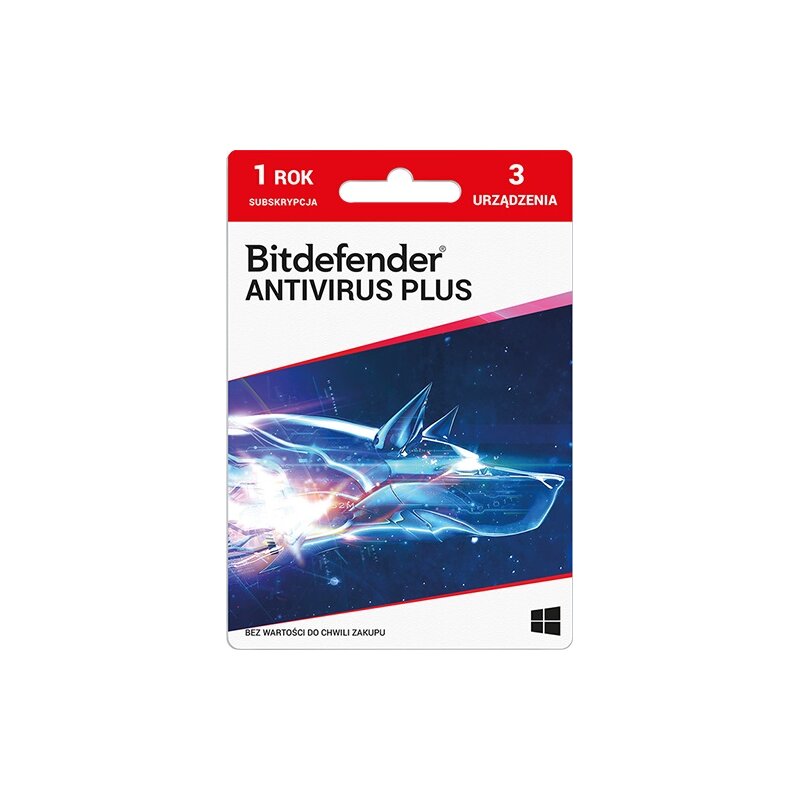 Antywirus BITDEFENDER Antivirus Plus 3 URZĄDZENIA 1 ROK Kod aktywacyjny