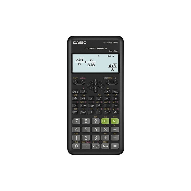 Kalkulator CASIO FX-350ES Plus 2nd Edition Zasilanie bateryjne, 9 pamięci