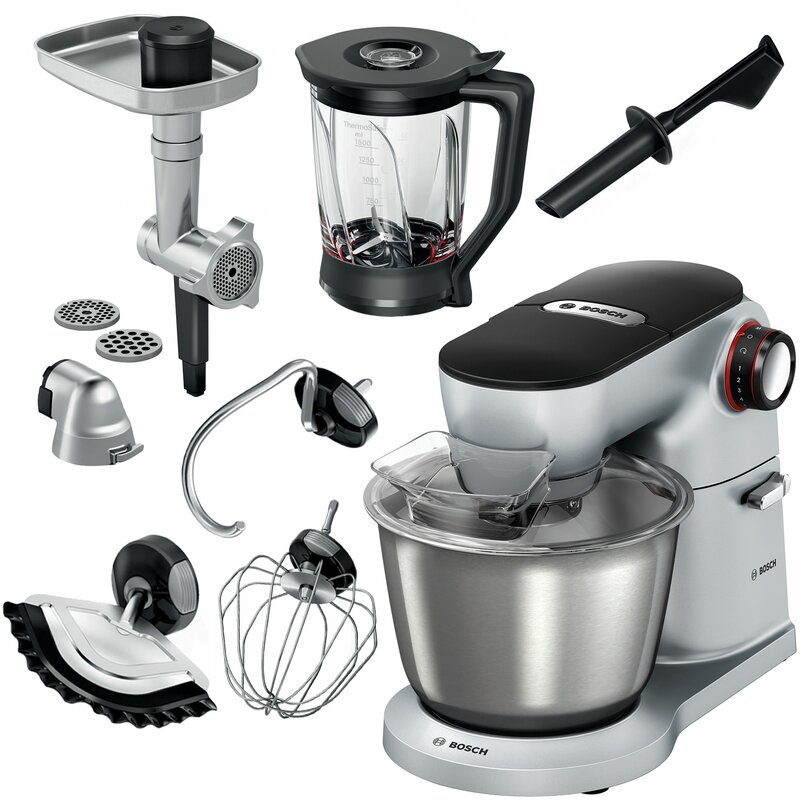 Robot kuchenny planetarny BOSCH MUM9B34S27 Optimum 1400W z maszynką do mięsa i blenderem kielichowym