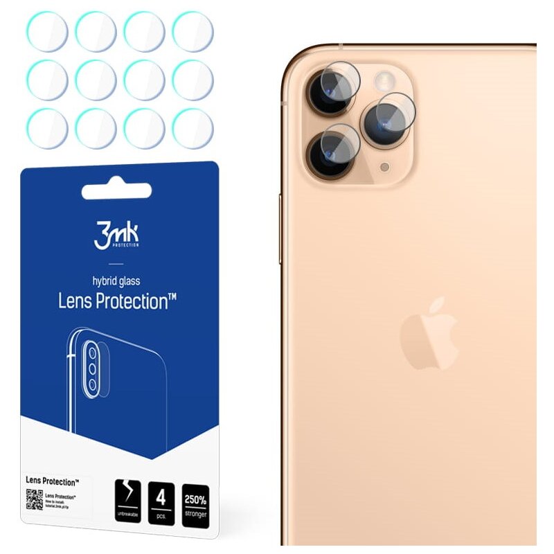 Szkło hybrydowe na obiektyw 3MK FG Camera Lens do Apple iPhone 11 Pro