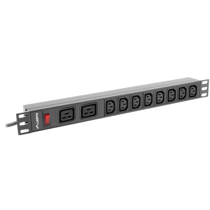 Listwa LANBERG PDU-02I1908I-0200-C20-BK (2 m) Czarny
