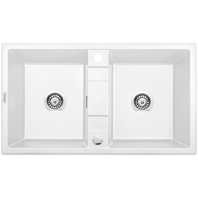 Zlewozmywak dwukomorowy DEANTE Eridan ZQE A203 Alabaster 50x86