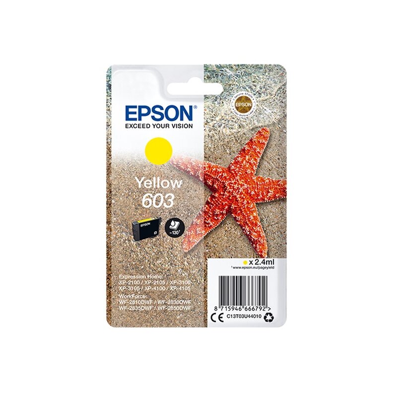 Epson 603 Żółty 2.4 ml C13T03U44010