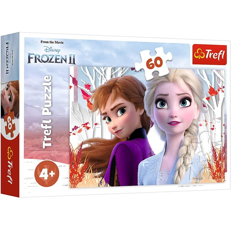 Puzzle TREFL Kraina Lodu 2 Zaczarowany świat Anny i Elsy 17333 (60 elementów)