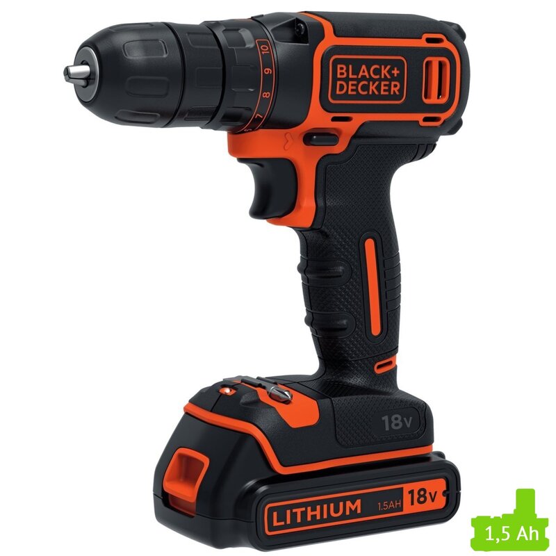 Wiertarko-wkrętarka 18V BDCDC18-QW BLACK+DECKER