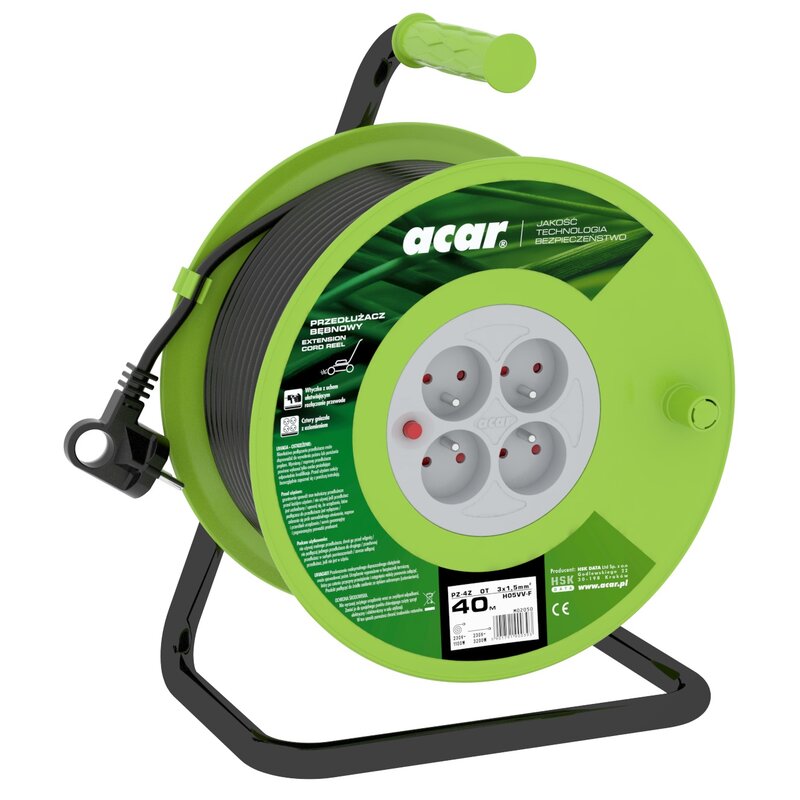 Przedłużacz ACAR M02050 40 m Czarny