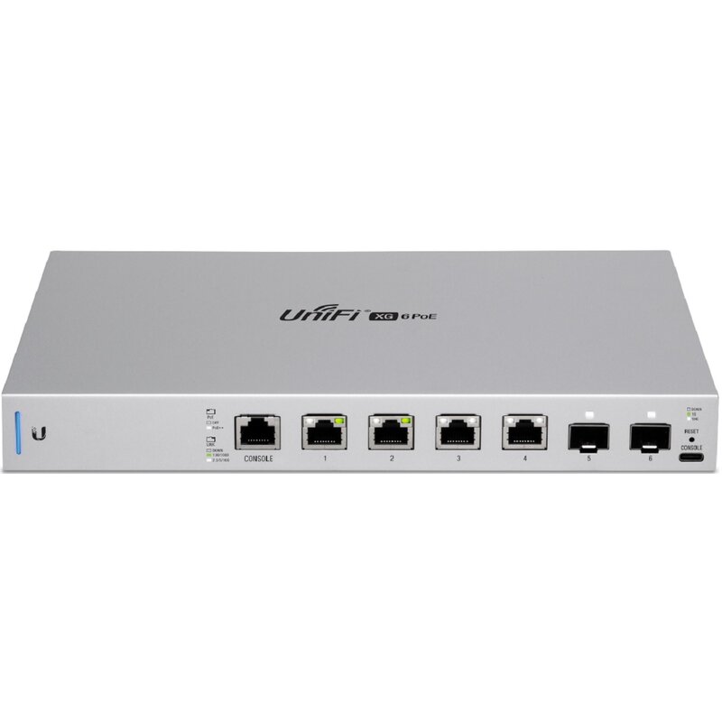 Switch UBIQUITI US-XG-6POE 10 Gigabit Ethernet, 6 portów, Funkcja PoE, Zarządzalny