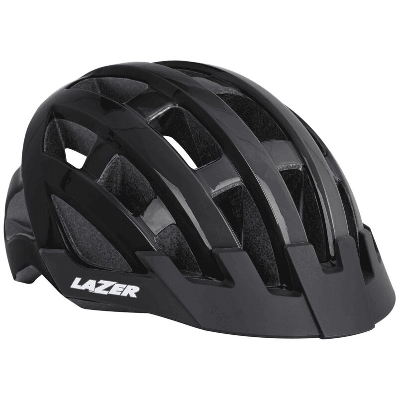 Kask rowerowy LAZER Compact Czarny MTB z lampką (rozmiar 54-61)