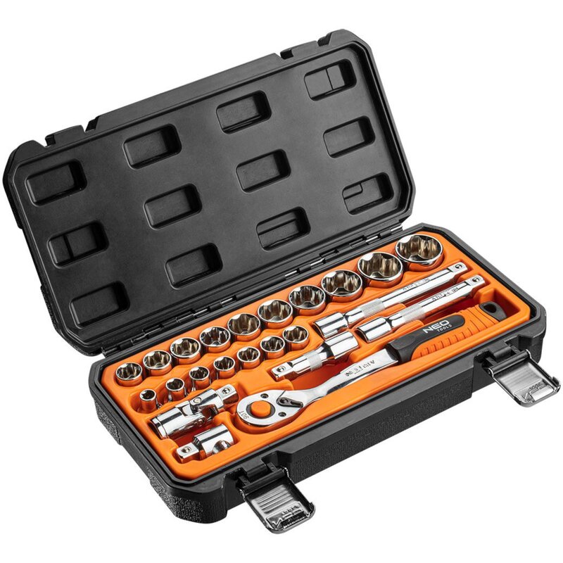 Zestaw kluczy nasadowych NEO TOOLS 08-694 (23 elementy)