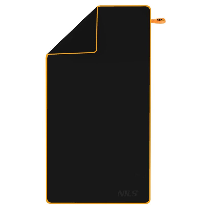 Ręcznik szybkoschnący NILS CAMP NCR12 Czarno-pomarańczowy